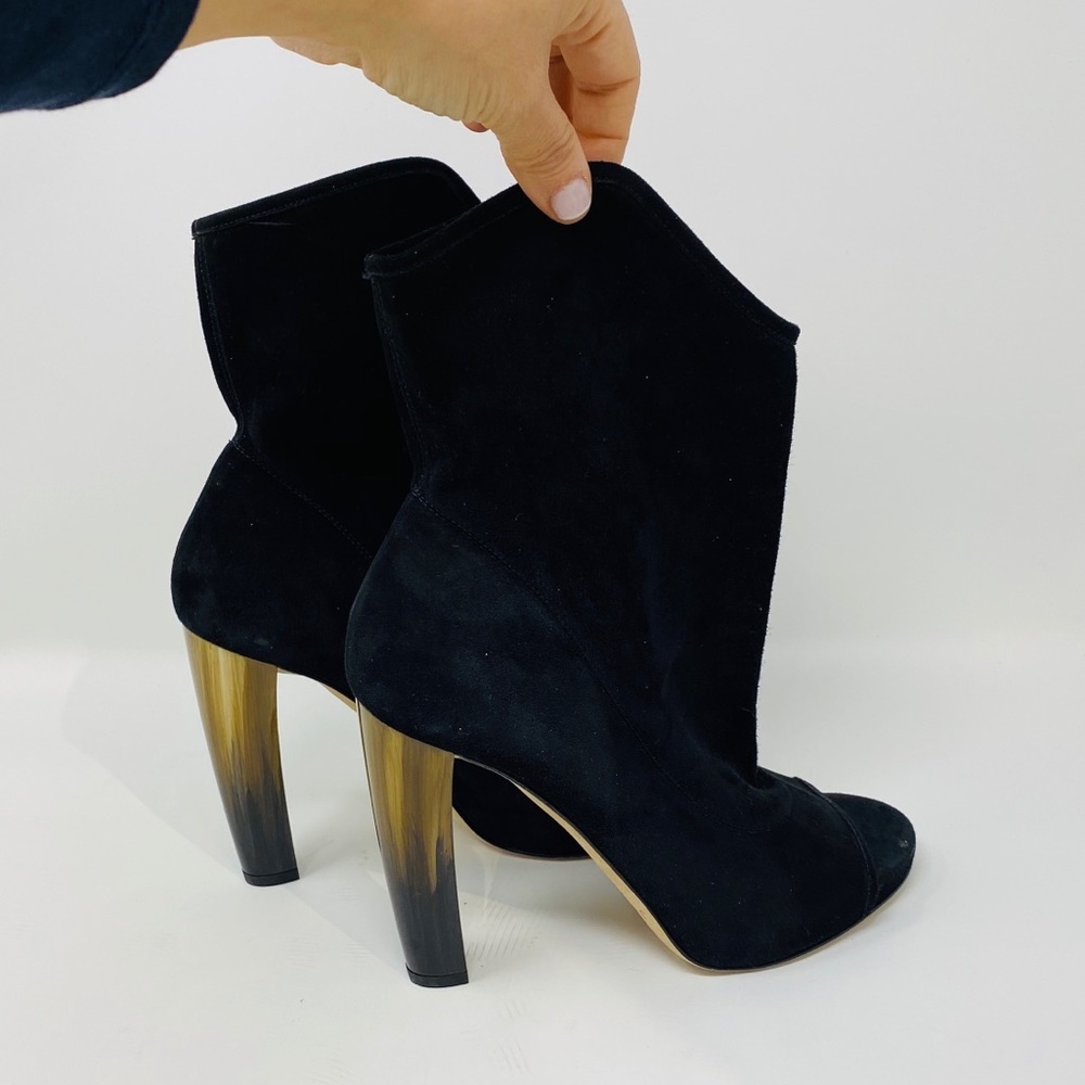 JIMMY CHOO**Black Suede Booties*US 6**$1395 - Picture 4 of 8